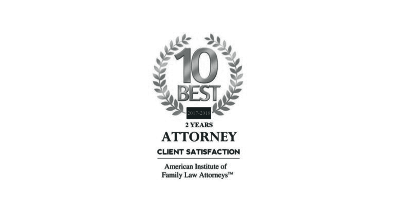 Denise M. Minish - 10 Best Attorney Client Satisfaction, American Institute of Family Law Attorneys 2017-2018