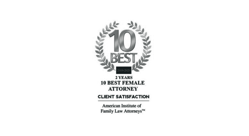 Denise M. Minish - 10 Best Female Attorney Client Satisfaction, American Institute of Family Law Attorneys 2019-2020