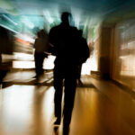 Silhouette of male lawyer