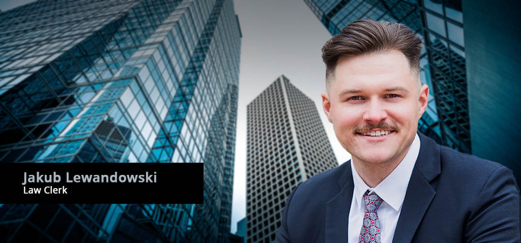 Bio profile banner of Jakub Lewandowski, Law Clerk at Pollart Miller LLC