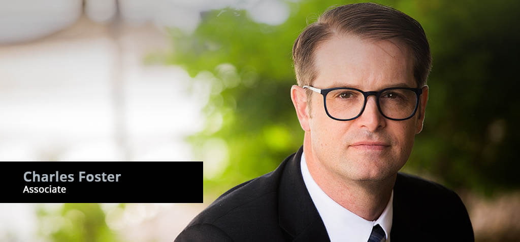 Banner of Associate Attorney Charles Foster, Pollart Miller LLC