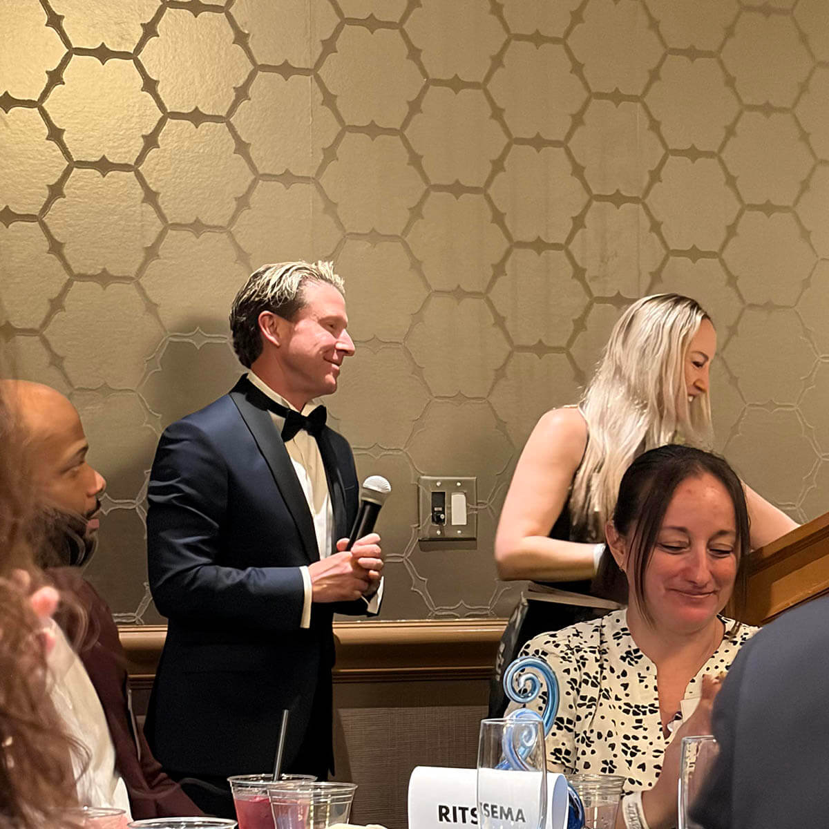 Award winner Attorney Eric Pollart speaking at the 2026 Annual PWC Conference